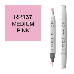 [SHINHAN 1210137] SHINHAN Touch Brush Twin Marker RP137 Medium Pink