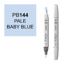 [SHINHAN 1210144] SHINHAN Touch Brush Twin Marker PB144 Pale Baby Blue