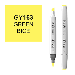 [SHINHAN 1210163] SHINHAN Touch Brush Twin Marker GY163 Green Bice