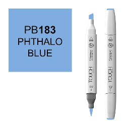 [SHINHAN 1210183] SHINHAN Touch Brush Twin Marker PB183 Phthalo Blue