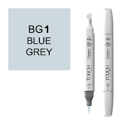 [SHINHAN 1214010] SHINHAN Touch Brush Twin Marker BG1 Blue Grey 1