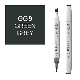 [SHINHAN 1213090] SHINHAN Touch Brush Twin Marker GG9 Green Grey 9