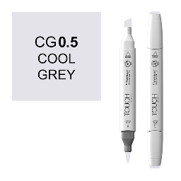 [SHINHAN 1212005] SHINHAN Touch Brush Twin Marker CG0.5 Cool Grey 0.5