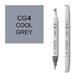 [SHINHAN 1212040] SHINHAN Touch Brush Twin Marker CG4 Cool Grey 4