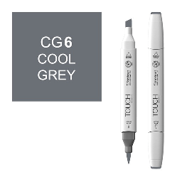 [SHINHAN 1212060] SHINHAN Touch Brush Twin Marker CG6 Cool Grey 6
