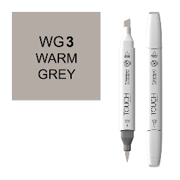 [SHINHAN 1211030] SHINHAN Touch Brush Twin Marker WG3 Warm Grey 3