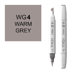 [SHINHAN 1211040] SHINHAN Touch Brush Twin Marker WG4 Warm Grey 4