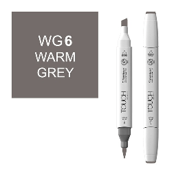 [SHINHAN 1211060] SHINHAN Touch Brush Twin Marker WG6 Warm Grey 6