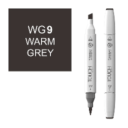 [SHINHAN 1211090] SHINHAN Touch Brush Twin Marker WG9 Warm Grey 9