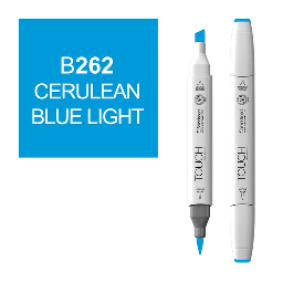 [SHINHAN 1210262] SHINHAN Touch Brush Twin Marker B262 Cerulean Blue Light