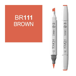 [SHINHAN 1210111] SHINHAN Touch Brush Twin Marker BR111 Brown