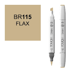 [SHINHAN 1210115] SHINHAN Touch Brush Twin Marker BR115 Flax