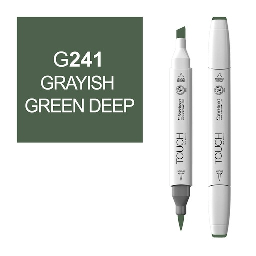 [SHINHAN 1210241] SHINHAN Touch Brush Twin Marker G241 Greyish Green Deep