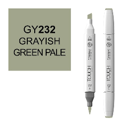 [SHINHAN 1210232] SHINHAN Touch Brush Twin Marker GY232 Greyish Green Pale