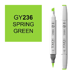[SHINHAN 1210236] SHINHAN Touch Brush Twin Marker GY236 Spring Green