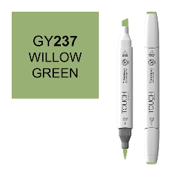 [SHINHAN 1210237] SHINHAN Touch Brush Twin Marker GY237 Willow Green