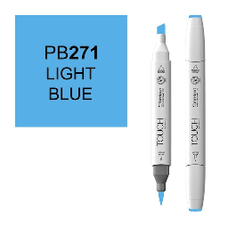 [SHINHAN 1210271] SHINHAN Touch Brush Twin Marker PB271 Light Blue
