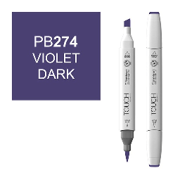 [SHINHAN 1210274] SHINHAN Touch Brush Twin Marker PB274 Violet Dark