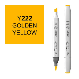 [SHINHAN 1210222] SHINHAN Touch Brush Twin Marker Y222 Golden Yellow