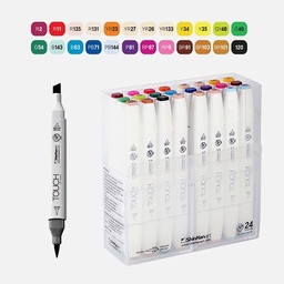 [SHINHAN 1212400] SHINHAN Touch Brush Twin Marker Set x 24