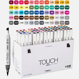 [SHINHAN 1216031] SHINHAN Touch Brush Twin Marker Set B x 60