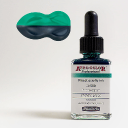 [SCHMINCKE 28500023] SCHMINCKE Aero Color Acrylic Ink 28ml Phthalo Green