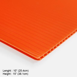 [OVJ 8888888820888] OVJ Plastic Corrugated Board 10” x 15” Orange