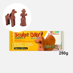 [MUNGYO MT-250] MUNGYO Sculpt Air Dry Clay 250g Terracotta