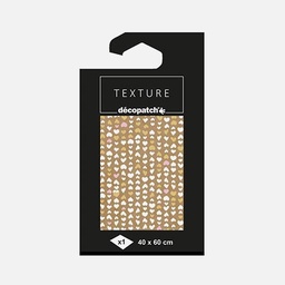 [DECOPATCH TD787] DECOPATCH Texture Paper 40cm x 60cm Foil Hearts