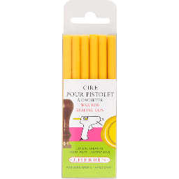[JACQUES HERBIN 35850] JACQUES HERBIN Hot Melt Wax Stick Yellow x 6