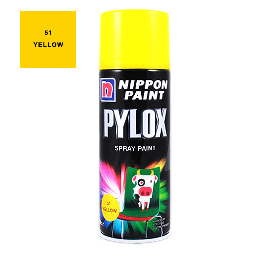 [NIPPON 8888866704452] NIPPON Pylox Spray Paint 400ml 51 Yellow
