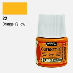 [PEBEO 025022] PEBEO Ceramic Paint 45ml Orange Yellow