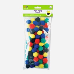 [MULTICRAFT KC210A] MULTICRAFT Krafty Kids Pom Pom 1” Primary Set x 80