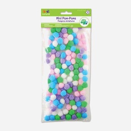 [MULTICRAFT KC208B] MULTICRAFT Krafty Kids Pom Pom 1/2” Pastel Set x 150