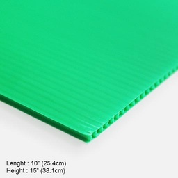 [OVJ 8888888822263] OVJ Plastic Corrugated Board 10” x 15” Green