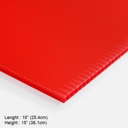 [OVJ 8888888822264] OVJ Plastic Corrugated Board 10” x 15” Red