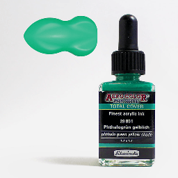 [SCHMINCKE 28851023] SCHMINCKE Aero Color Acrylic Ink 28ml Phthalo Green Yellow Shade (Opaque)