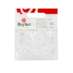 [RAYHER 3926702] RAYHER Sequin 6mm x 1000 White