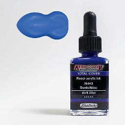 [SCHMINCKE 28843023] SCHMINCKE Aero Color Acrylic Ink 28ml Dark Blue (Opaque)