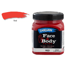 [DERIVAN 1FP2R] DERIVAN Face & Body Paint 250ml Red