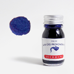 [JACQUES HERBIN 11518T] JACQUES HERBIN Fountain Pen Ink 10ml Bleu Des Profondeurs (Navy Blue)