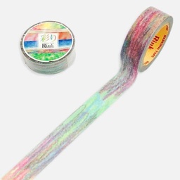 [RINREI IR00601P] RINREI Rainbow Art Masking Tape 15mm Ami Sasaki