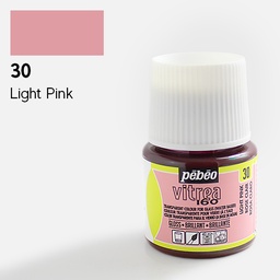 [PEBEO 111030] PEBEO Vitrea 160 Water-Based Glass Paint 45ml Light Pink