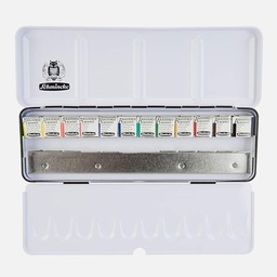 [SCHMINCKE 75412097] SCHMINCKE Akademie Watercolor 1/2 Pan Set x 12