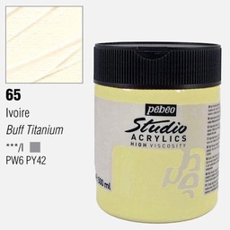 [PEBEO 171065] PEBEO Studio Acrylic Paint 500ml 65 Ivory (Buff Titanium)