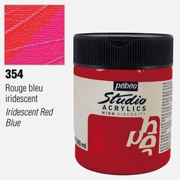[PEBEO 172354] PEBEO Studio Acrylic Paint 500ml 354 Iridescent Red Blue