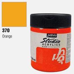 [PEBEO 172370] PEBEO Studio Acrylic Paint 500ml 370 Fluorescent Orange