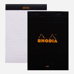 [RHODIA 166009] RHODIA Basics Notepad 80gsm Lined A5 x 80 Black
