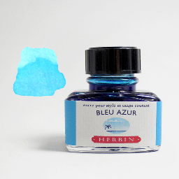 [JACQUES HERBIN 13012T] JACQUES HERBIN Fountain Pen Ink 30ml Azure Blue
