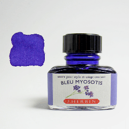 [JACQUES HERBIN 13015T] JACQUES HERBIN Fountain Pen Ink 30ml Forget Me Not Blue